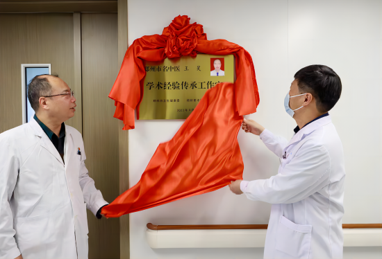 郑州市中医院名中医"王昊学术经验传承工作室"揭牌仪式顺利举行